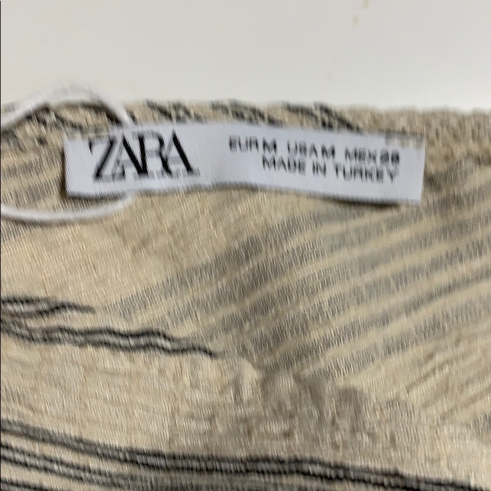 🌹NWT. Zara Two-toned Striped Mini Dress. Size M. - Picture 7 of 8